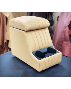 500W Sub woofer Barley fluted leather arm rest cubby box Fit Land Rover Defender