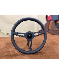 LUCARI x MOTO-LITA leather quick release steering wheel fits Land Rover Defender 14" / 350mm