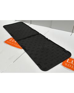 Pair of black rubber middle / 2nd row floor mats fit Land Rover Defender 110 