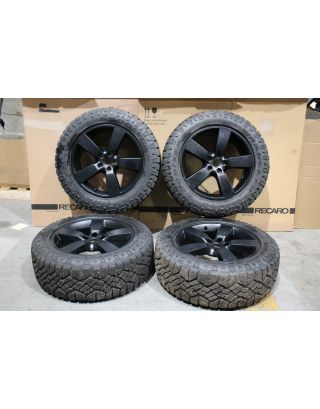 T6 USED SET of 4 2020+ Land Rover Defender 20" satin black wheels + mud tyres