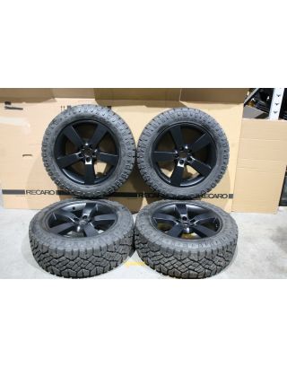 T7 SET of 4 2020+ Land Rover Defender 20" satin black wheels duratrac mud tyres