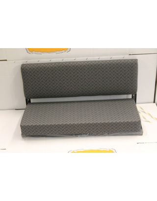 NEW grey Techno cloth rear load 2 man bench seat Fits Land Rover Defender 90 110